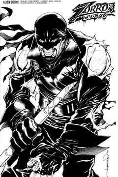 Cover D Aaron Lopresti Cover D B&W Variant