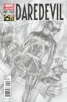 Cover of Alex Ross Incentive 75th Anniversary Sketch Variant (1:100)