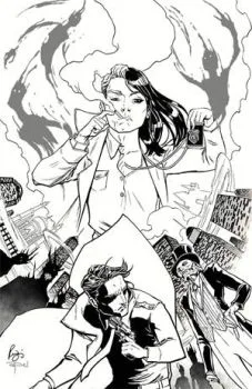 Cover of Ryan Sook B&W Incentive Variant Cover