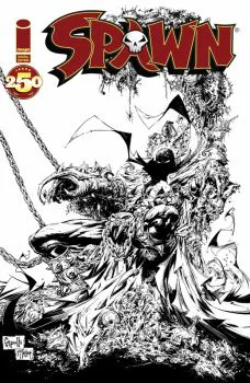 Cover of Greg Capullo Incentive B&W Variant (1:25)