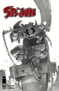 Cover of 25th Anniversary Variant Hicham Hibachi Black & White Cover
