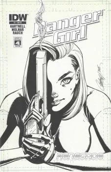 Cover of J. Scott Campbell B&W Variant (1:10)