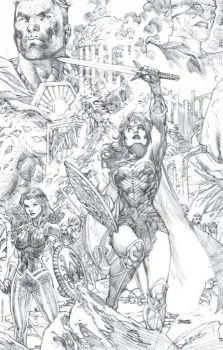 Cover of Jim Lee Exclusive Sketch Connecting Variant