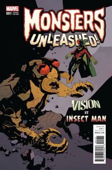 Cover of Incentive Mike Mignola Classic Monster vs Marvel Hero Variant Cover