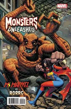 Cover of Incentive Arthur Adams Moster vs Hero Variant Cover