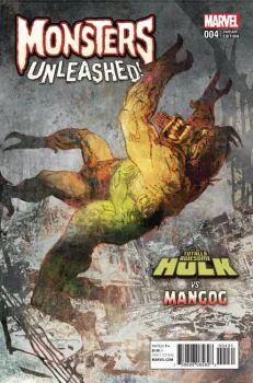 Cover of Incentive Bill Sienkiewicz Monster vs Marvel Hero Variant Cover
