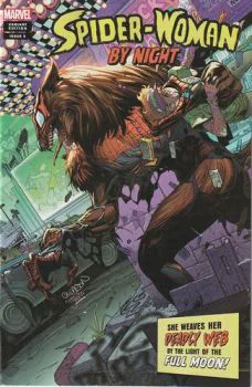 Cover of Variant Patrick Gleason Spider-Woman By Night Horror Cover