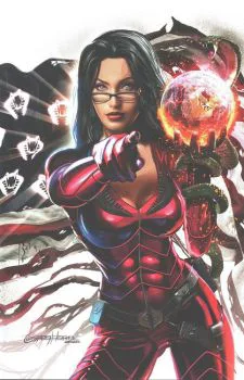Cover of Greg Horn www.GregHornArt.Com "Lady In Red" Retailer Exclusive Variant Cover C (Ltd. 500)