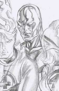 Cover of Incentive Alex Ross Timeless Silver Surfer Virgin Sketch Cover