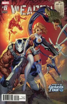 Cover of J. Scott Campbell Return of The Fantastic Four Variant
