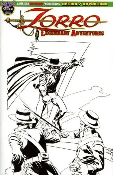 Cover of Cover B Blazing Blades Of Zorro Ltd Ed Cover