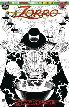Cover of Cover C Visions Of Zorro B&w Ltd Ed Cover