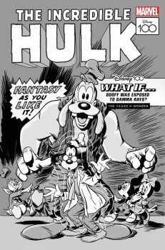 Cover of Vitale Mangiatordi Incentive Disney100 B&W Variant (1:100)