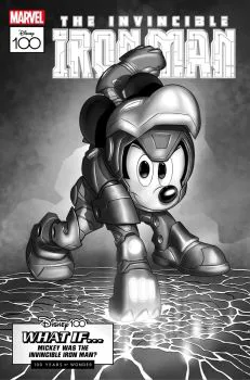 Cover of Claudio Sciarrone Incentive Disney100 B&W Variant (1:100)