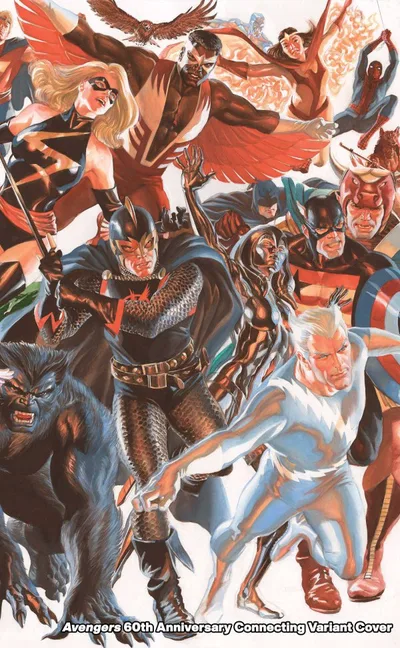 Cover of Alex Ross Connecting Avengers Variant