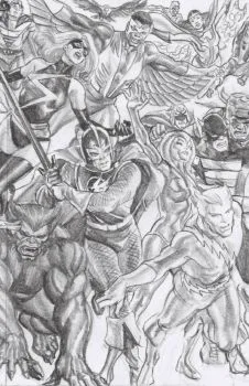 Cover of Alex Ross Incentive Timeless Sketch Variant (1:00)
