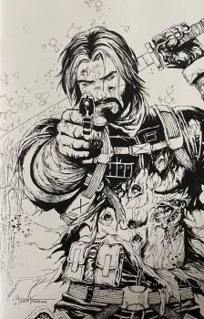 Cover of Tyler Kirkham Exclusive B&W Variant
