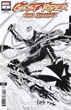 Cover of 2nd Printing Greg Capullo B&W Variant