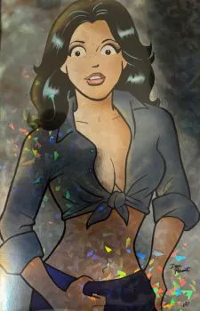 Cover of Cover O Dan Parent Lynda Carter Homage Crystal Foil Exclusive (Ltd. 5)