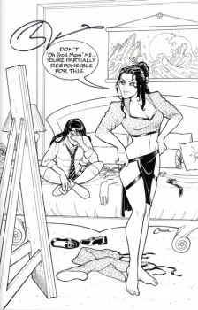 Cover of Cover N Amanda Conner Line Art Edition