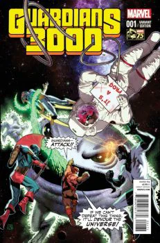 Cover of Jorge Molina 75 Years of Marvel Deadpool Variant Cover