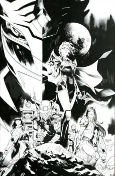 Cover of Dan Mora Incentive B&W Virgin Variant (1:25)
