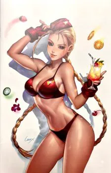 Cover of Cover O Leirix Li Exclusive Red Swimsuit Variant