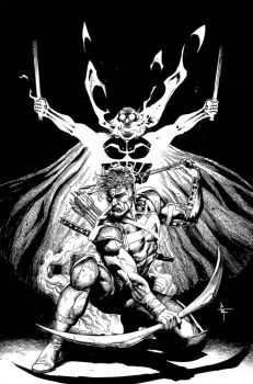Cover of Cover E Gary Frank Youngblood Team-Up B&W Variant