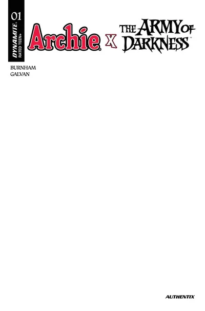 Cover of Cover F Blank Authentix Variant