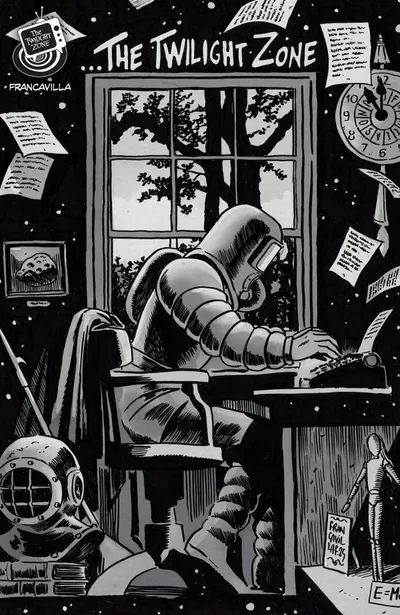 Cover of Cover B Francesco Francavilla Black & White Connecting Variant