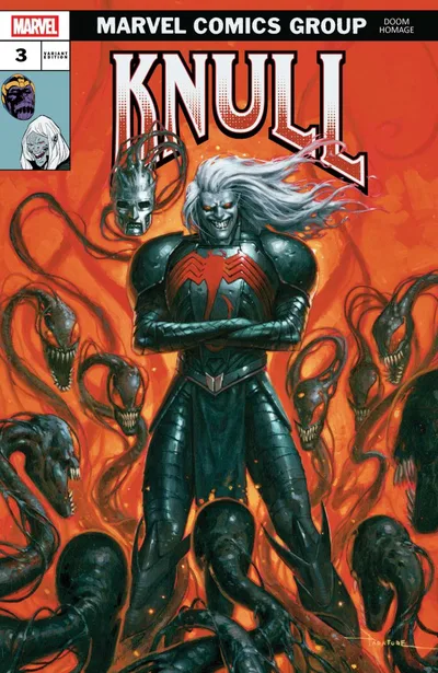 Cover of Davide Paratore Doom Homage Variant