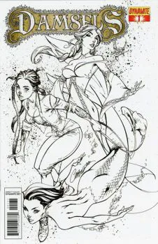 Cover of J. Scott Campbell Incentive B&W Variant (1:25)