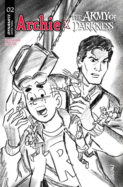 Cover of Cover G 1:10 Bill Galvan Black & White Variant