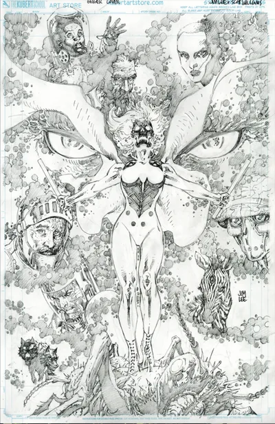 Cover of Cover D Jim Lee Incentive Sketch Variant (1:50)