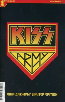 Cover of Cover O Limited Edition John Cassaday KISS Army Edition With Polybag