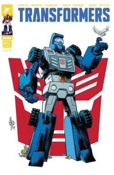 Cover of Second Printing Cover B Jason Howard Autobot Variant