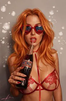 Cover of Cover Q Carla Cohen Valentine’s Day Exclusive Red Lovers Variant (Ltd. 400)