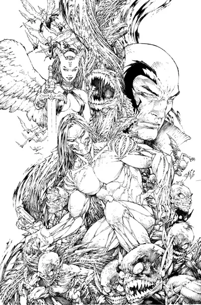 Cover of Cover H Ed Benes Incentive B&W Variant (1:100)