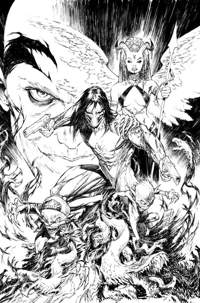 Cover of Cover I Marc Silvestri Incentive B&W Variant (1:250)