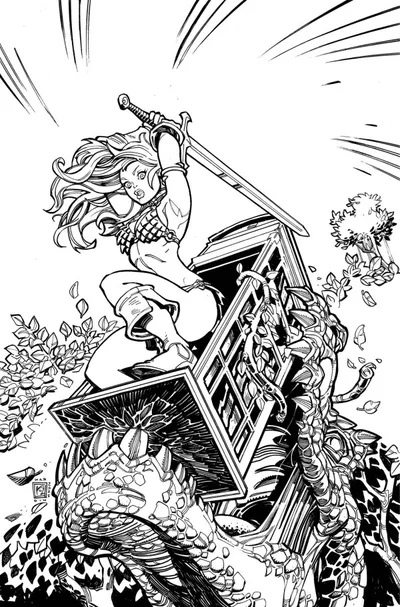 Cover of 1:15 Chad Hardin Black & White Virgin Variant