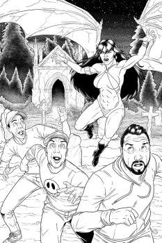 Cover of Cover T Pressable Defects Indiegogo Virgin B&W Exclusive