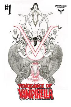 Cover of Cover J 1:50 Frank Cho B&W Variant