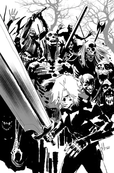 Cover of Cover D 1:25 Luca Casalanguida Black & White Virgin Variant