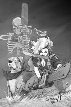 Cover of Cover O Incentive Sergio Davila Black & White Virgin Cover