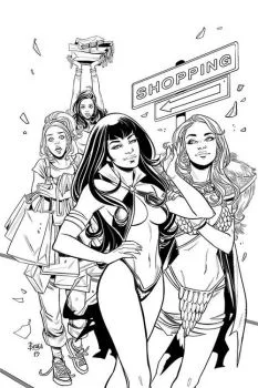 Cover of Cover O 1:7 FOC Retailer Incentive B&W Virgin Art