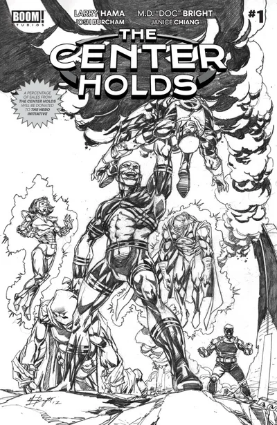 Cover of Cover E 1:50 Mark D. Bright Black & White Signed Hama Variant