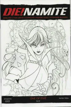 Cover of Cover H 1:25 Incentive Peach Momoko Vampirella Black & White Variant Cover