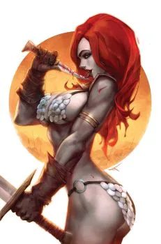 Cover of Cover AU Sanctum Sanctorum Comics & Oddities Exclusive Ivan Tao Red Sonja Virgin Variant