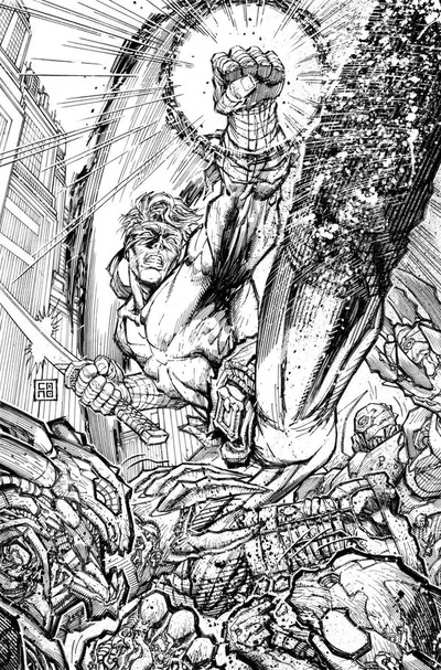 Cover of Cover E Incentive 1:50 Cedric Nocon B&W Variant