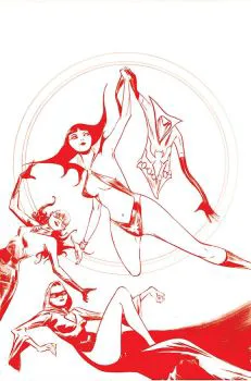 Cover of Cover U Lee Crimson Red Line Art Virgin Cover